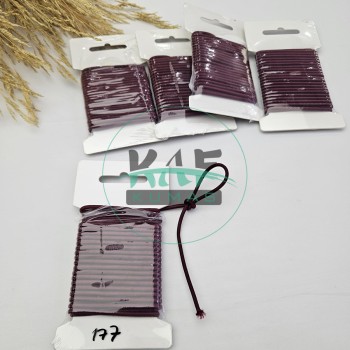 3 mm Yuvarlak Yumuşak Lastik İp 5 mt | Bel Paça Don Lastiği | Aksesuar Lastiği Bordo_177