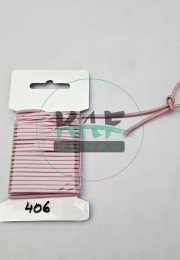 3 mm Yuvarlak Yumuşak Lastik İp 5 mt | Bel Paça Don Lastiği | Aksesuar Lastiği Gül Kurusu_406