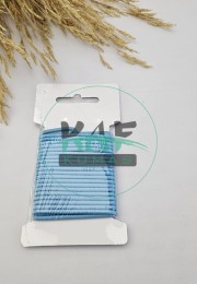 3 mm Yuvarlak Yumuşak Lastik İp 5 mt | Bel Paça Don Lastiği | Aksesuar Lastiği Turkuaz_455