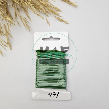 3 mm Yuvarlak Yumuşak Lastik İp 5 mt | Bel Paça Don Lastiği | Aksesuar Lastiği Yeşil_471