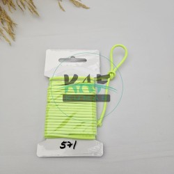 3 mm Yuvarlak Yumuşak Lastik İp 5 mt | Bel Paça Don Lastiği | Aksesuar Lastiği Neon Açık Yeşil_571