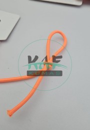 3 mm Yuvarlak Yumuşak Lastik İp 5 mt | Bel Paça Don Lastiği | Aksesuar Lastiği Neon Oranj_575