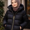 Ferace Mont Hırka Fermuarı | Separe Tip 5 Naylon Dişli Yıldız Elcikli Fermuar Uzunluk: 120 cm Siyah