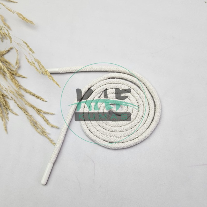 Ekru Sweatshirt-Eşofman İpi / Ayakkabı Bağcığı / Yuvarlak Tress Kordon İp 90 cm