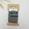3 mm Yuvarlak Yumuşak Lastik İp 5 mt | Bel Paça Don Lastiği | Aksesuar Lastiği Gri_538