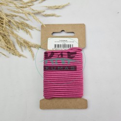 3 mm Yuvarlak Yumuşak Lastik İp 5 mt | Bel Paça Don Lastiği | Aksesuar Lastiği Soft Fuşya_402
