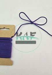3 mm Yuvarlak Yumuşak Lastik İp 5 mt | Bel Paça Don Lastiği | Aksesuar Lastiği Mor_565