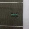 Beyaz Çizgili Haki Pike Örgü Yaka