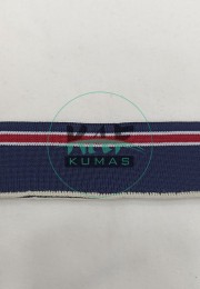 Kırmızı Çizgili Lacivert Yaka