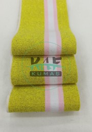 Soft Pembe Çizgili Sarı Yaka