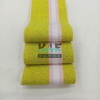 Soft Pembe Çizgili Sarı Yaka