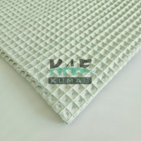 Büyük Kareli Waffle Pike Kumaş | Kumaş Eni: 140 cm | W-17 Açık Mint