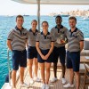 Mavi Çizgili Lakost Pike Kumaş %100 Pamuk