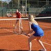 Kadın Kırmızı Şortlu Tenis Elbisesi
