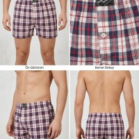%100 Pamuklu Unisex Relaxed Boxer | Model 2