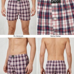%100 Pamuklu Unisex Relaxed Boxer | Model 2