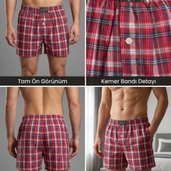 %100 Pamuklu Unisex Relaxed Boxer | Model 4