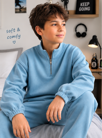 Çocuk Eşofman Takimi Bomber Ceket Hoodie
