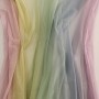 Gökkuşağı Tül Parça Kumaş %100 Polyester
