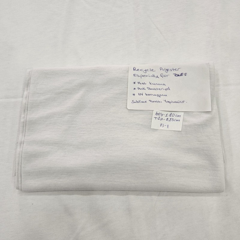 %100 Recycle Polyester Süprem Parça Kumaş | 180x23(tüp) cm | 13-1