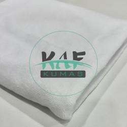 Pamuklu Triga Havlu Kumaş | Beyaz | Bir Tarafı Kadife Bir Tarafı Havlu