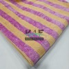 Bambulu Havlu Kumaş Çizgili | Pembe - Sarı