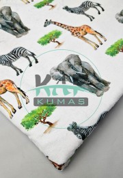 Baskılı Pamuklu Havlu Kumaş | Zebra
