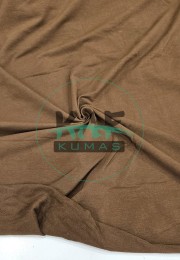 Penye %95 Pamuk %5 Elastan İki İplik Kumaş | Kahve