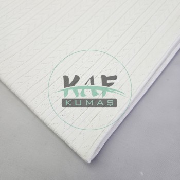 Ekru Pointelle Delikli Ribana Kumaş | 100% Pamuk | Model-7