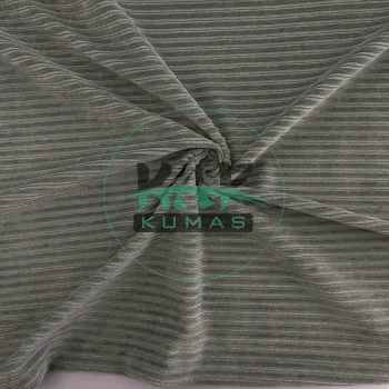 Fitilli Kadife Kumaş | Pastel Yeşil