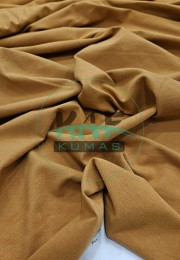 Penye Süprem Kumaş | %95 Pamuk %5 Elastan | Hardal Renk Arkası Yüzü Fırçalı