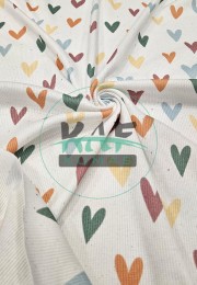 Soft Kalpler Desenli Kaşkorse Kumaş