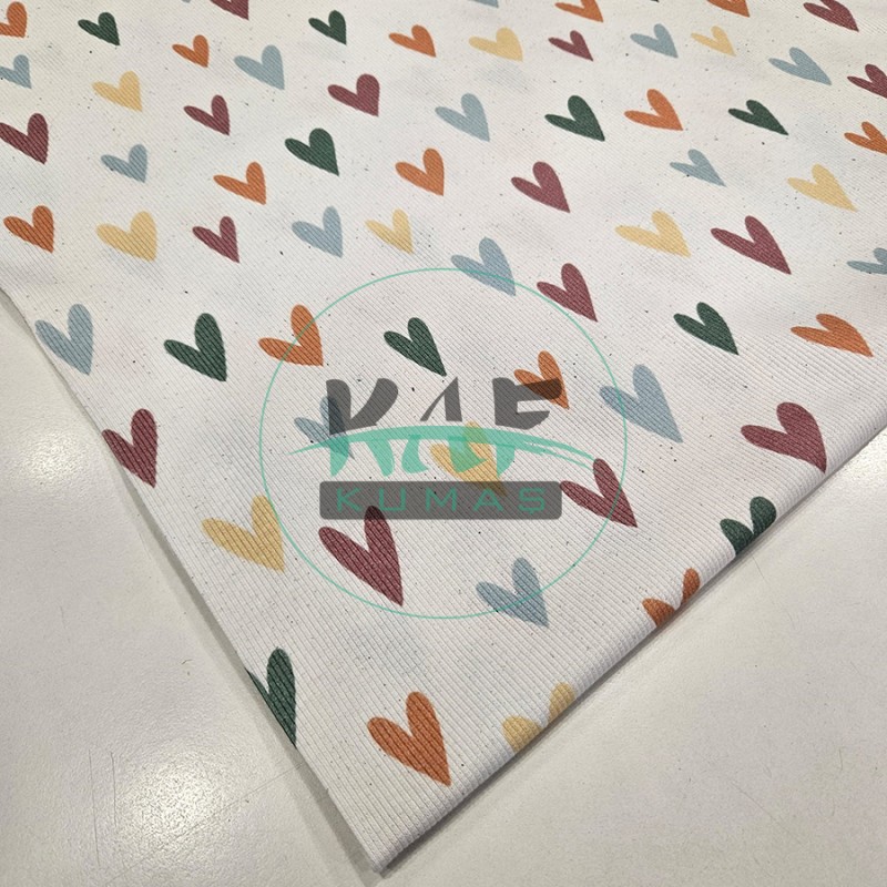 Soft Kalpler Desenli Kaşkorse Kumaş
