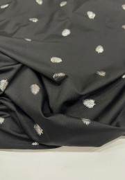Baskılı Penye Polyester Süprem Kumaş | Yaprak Desenli | a-01