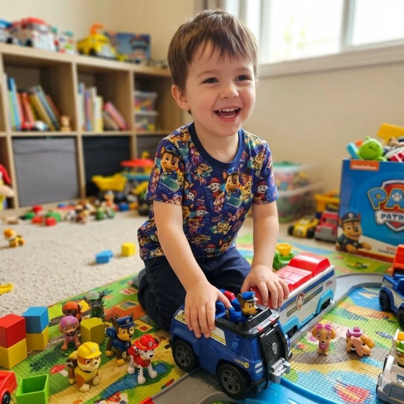 Dijital Baskılı Penye Süprem Kumaş | Paw Patrol