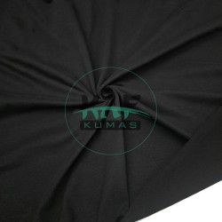 S07 Siyah Üstü Fırçalı %100 Pamuk Penye Süprem Kumaş – 180 cm, 175 gr/m²