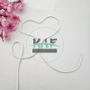 Şeffaf Uçlamalı 140 cm Beyaz Kordon Bağcık | Sweatshirt-Eşofman İpi 1 Adet