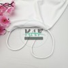 Şeffaf Uçlamalı 86 cm Beyaz Kordon Bağcık | Çocuk Sweatshirt-Eşofman İpi 1 Adet