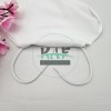 Şeffaf Uçlamalı 97 cm Beyaz Kordon Bağcık | Çocuk Sweatshirt-Eşofman İpi 1 Adet