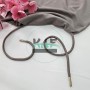 Özel Gümüş Renk Uçlamalı 120 cm Kil Kordon Bağcık | Sweatshirt-Eşofman İpi 1 Adet