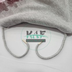 Özel Uçlamalı 115 cm Gri Kordon Bağcık | Sweatshirt-Eşofman İpi 1 Adet