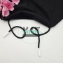 Özel Beyaz Sakız Uçlamalı 138 cm Siyah Kordon Bağcık | Sweatshirt-Eşofman İpi 1 Adet