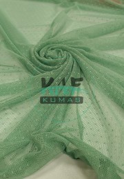 Küçük Puantiyeli Tül Kumaş | Yeşil