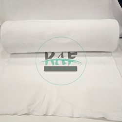 001 1x1 Ribana Kumaş | Esnek Penye Kumaş (Pamuklu, Likralı) | Beyaz