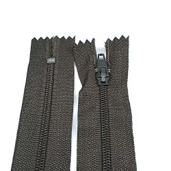 Pantolon Fermuarı | Kemik Fermuar Uzunluk: 16 cm Koyu Kahverengi