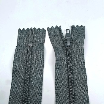 Pantolon Fermuarı | Kemik Fermuar Uzunluk: 18 cm Gri