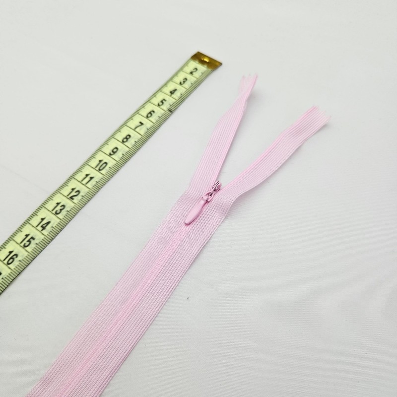 Gizli Fermuar | Uzunluk: 60 cm | Bebe Pembe