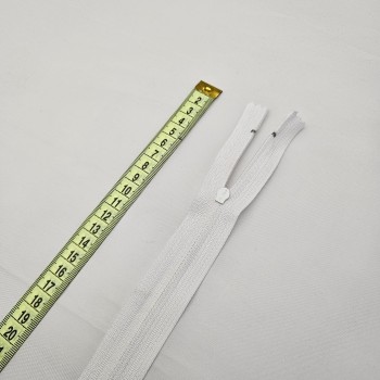 Kemik Fermuar Uzunluk: 18 cm Beyaz
