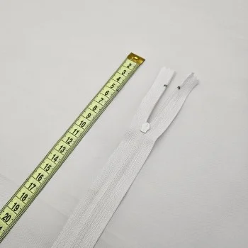 Kemik Fermuar Uzunluk: 18 cm Beyaz