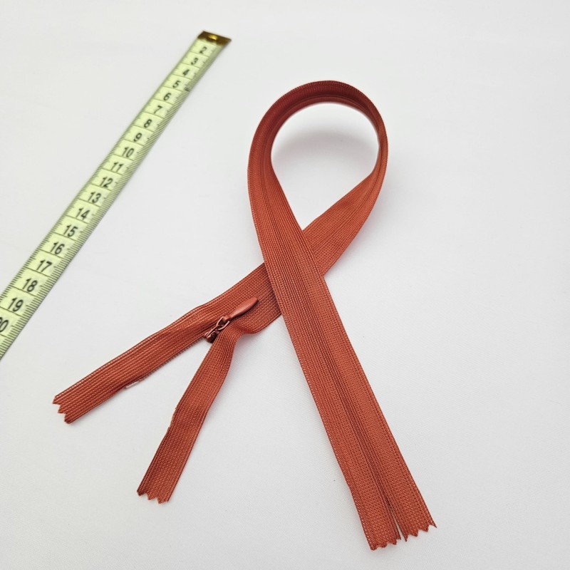 Gizli Fermuar | Uzunluk: 40 cm | Kiremit